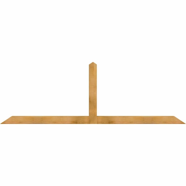 Ekena Millwork Portland Rough Sawn Timber Gable Bracket, Western Red Cedar, 96"W x 32"H x 4"D x 4"F, 8/12 Pitch GBW096X32X0404POR00RWR - main